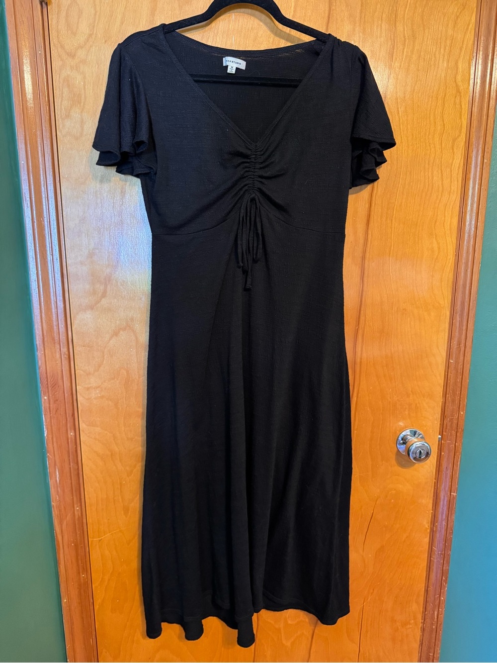Black midi dress